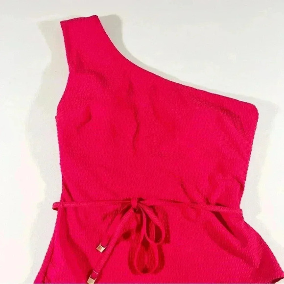 NWT Sea Level Swim Red One Shoulder One Piece - Picture 3 of 10